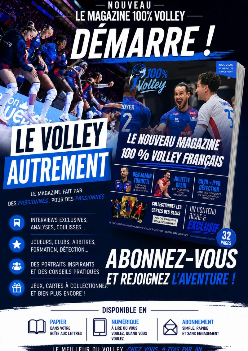 Couverture du N°1 — 100% Volley
